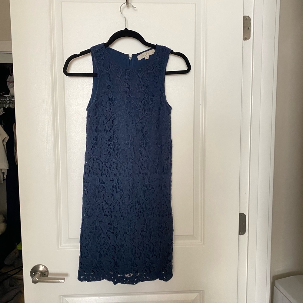 LOFT Navy Blue Dress